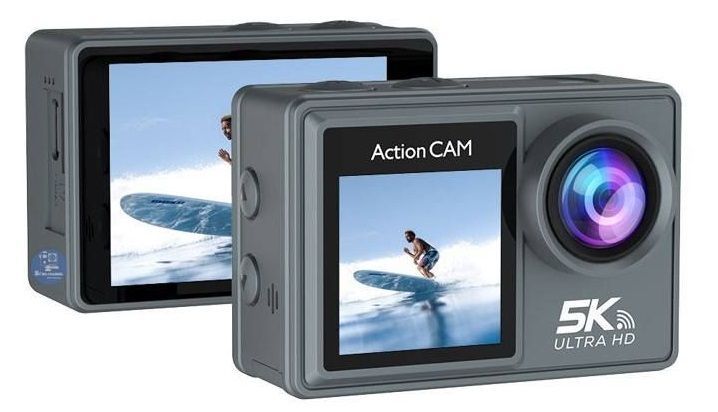 Camera hành trình C6M 5K Ultra HD 2 màn hình cảm ứng kèm 1 micro không dây