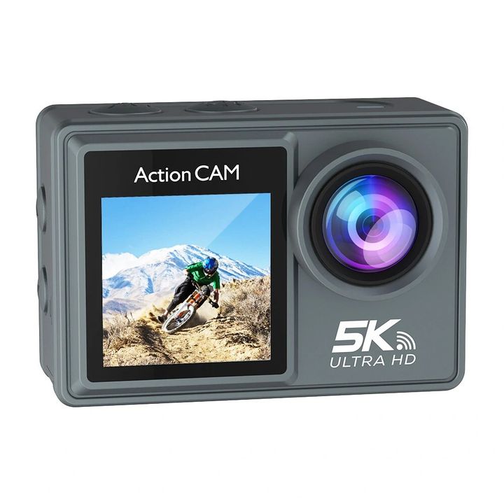 Camera hành trình C6M 5K Ultra HD 2 màn hình cảm ứng kèm 1 micro không dây