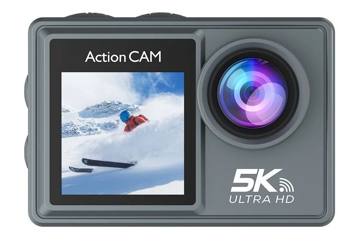 Camera hành trình C6M 5K Ultra HD 2 màn hình cảm ứng kèm 1 micro không dây