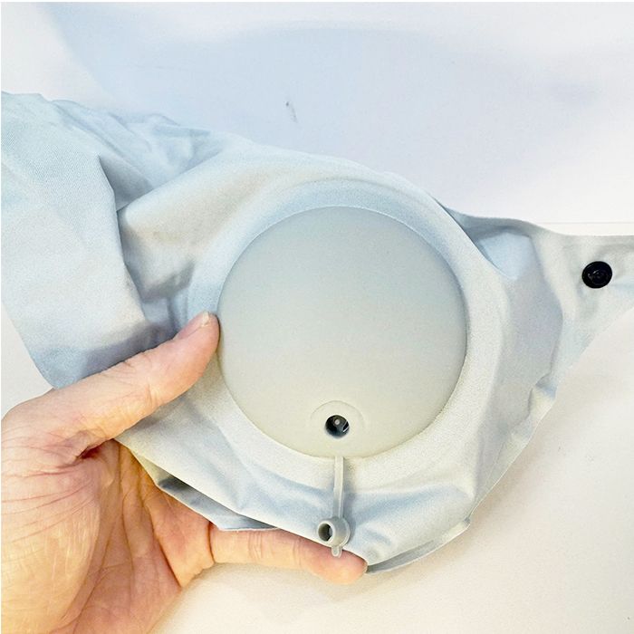 Gối chữ U du lịch tự bơm hơi gấp gọn tiện lợi