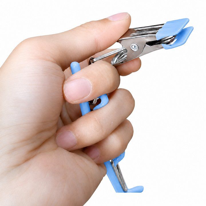 Móc treo quần áo, tất vớ 10 kẹp có khoá chống gió - chắc chắn, siêu bền - Xanh Dương