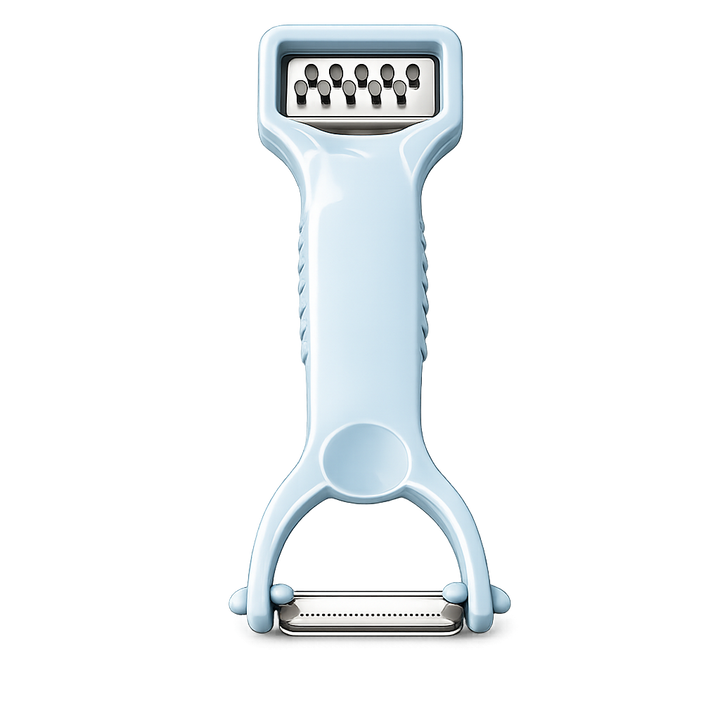 Dụng cụ nạo gọt rau củ 2 đầu, lưỡi inox sắc bén, chất liệu nhựa lúa mạch an toàn
