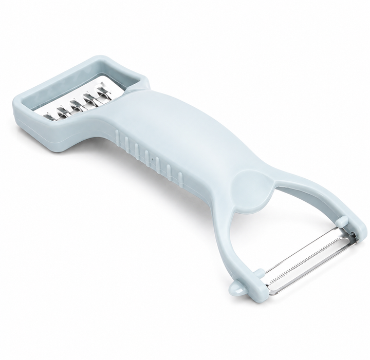 Dụng cụ nạo gọt rau củ 2 đầu, lưỡi inox sắc bén, chất liệu nhựa lúa mạch an toàn