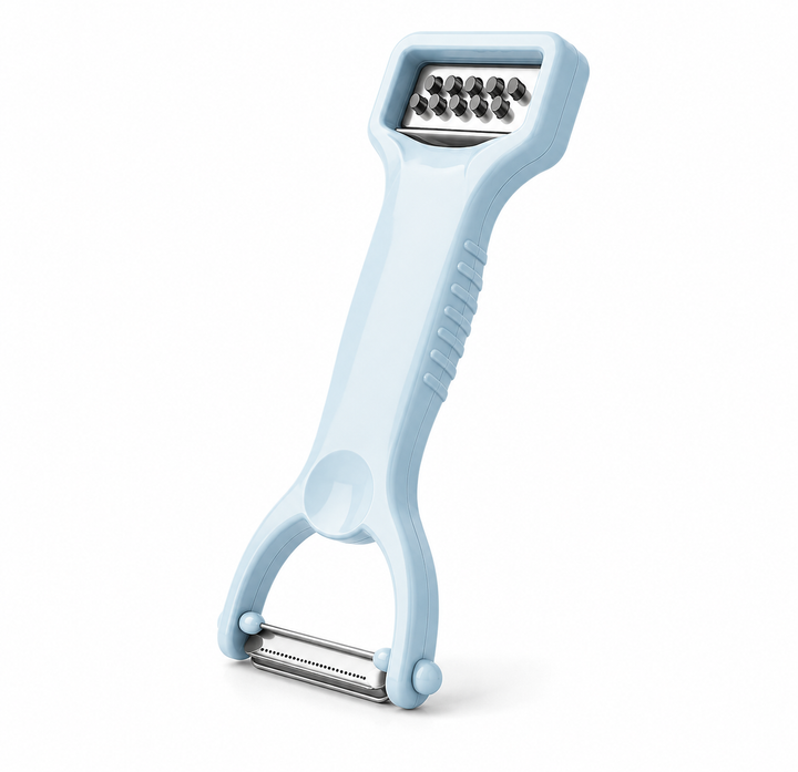 Dụng cụ nạo gọt rau củ 2 đầu, lưỡi inox sắc bén, chất liệu nhựa lúa mạch an toàn