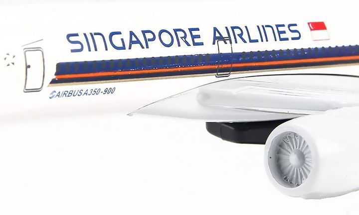 Mô hình Máy bay Singapore Airlines Airbus A350 16cm