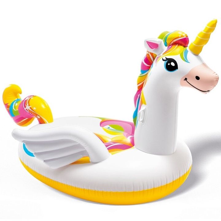 Phao bơi kỳ lân Unicorn khổng lồ 226x173 cm INTEX 57561