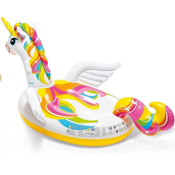 Phao bơi kỳ lân Unicorn khổng lồ 226x173 cm INTEX 57561