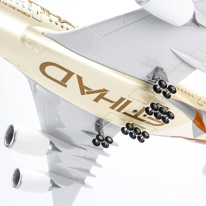 Mô hình máy bay Etihad Airbus A380 20cm