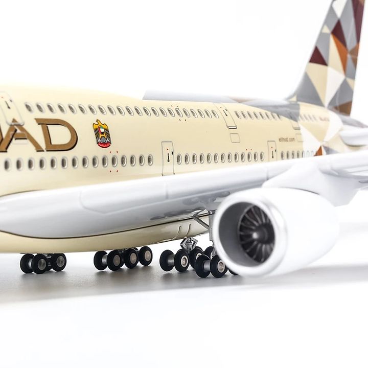 Mô hình máy bay Etihad Airbus A380 20cm