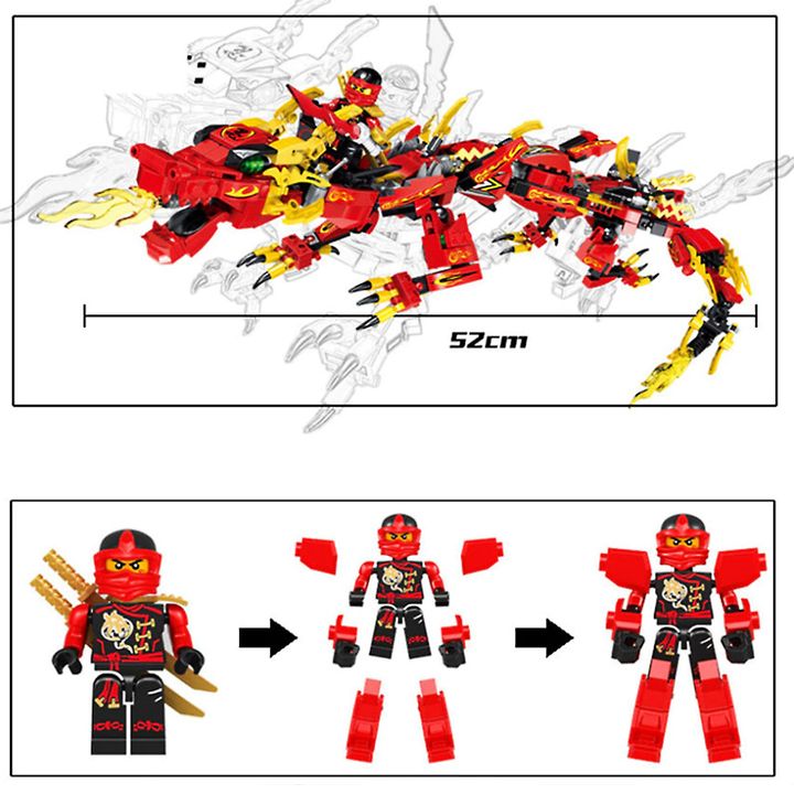 Đồ chơi lắp ghép Lego Ninja Rồng