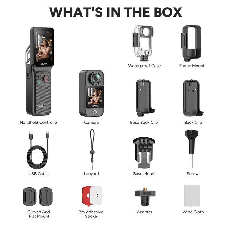 Camera hành Động SJCAM C400 Bản Combo Pocket