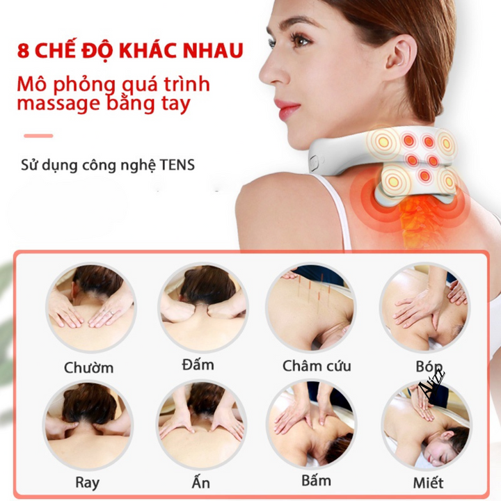 Máy massage cổ vai gáy xung điện 5 điểm rung ALIZZ AL-13605