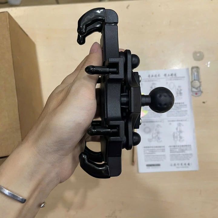 Giá đỡ điện thoại chống sốc JDR chân ốc vít khớp cầu đầu bi M10*1.25