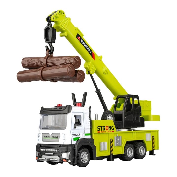 Đồ chơi xe cần cẩu hợp kim tỷ lệ 1:32 kích thước 19*5.4*7.7 cm