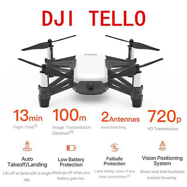 Flycam DJI Tello Combo 3 Pin Chính Hãng Giá Rẻ
