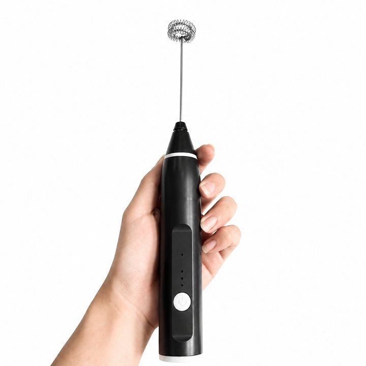 Máy Đánh Bọt Cà Phê, Đồ Uống, Trứng Kích Thước Mini Wisk Dùng Pin Sạc