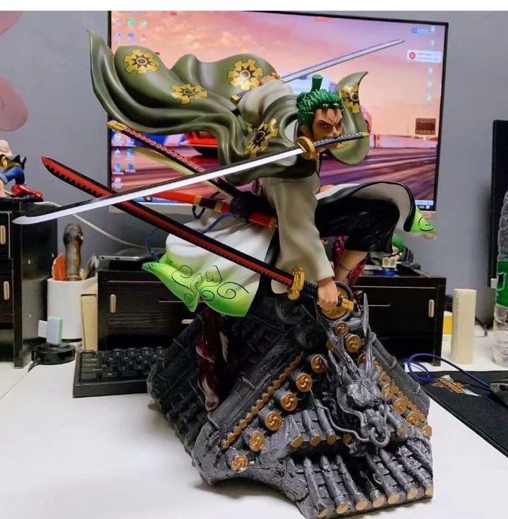HCMMô hình One Piece  Mô hình Roronoa Zoro haki Enma vs Kaido size lớn  38cm có led Z025  Lazadavn