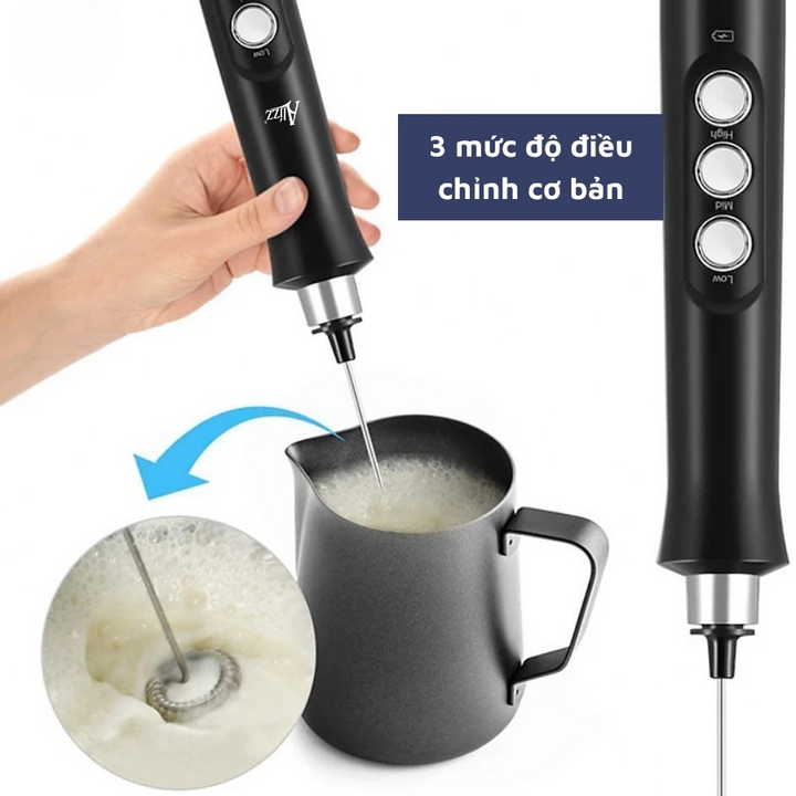 Máy tạo bọt & đánh trứng 3 đầu thay đa năng ALIZZ AL-14495