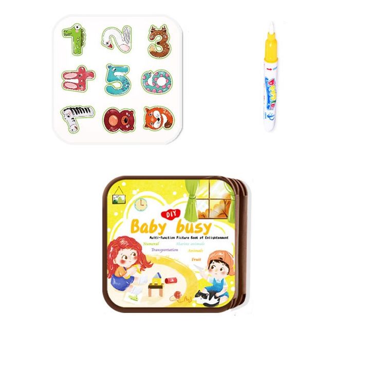 Sách tô màu nước và bóc dán 2 trong 1