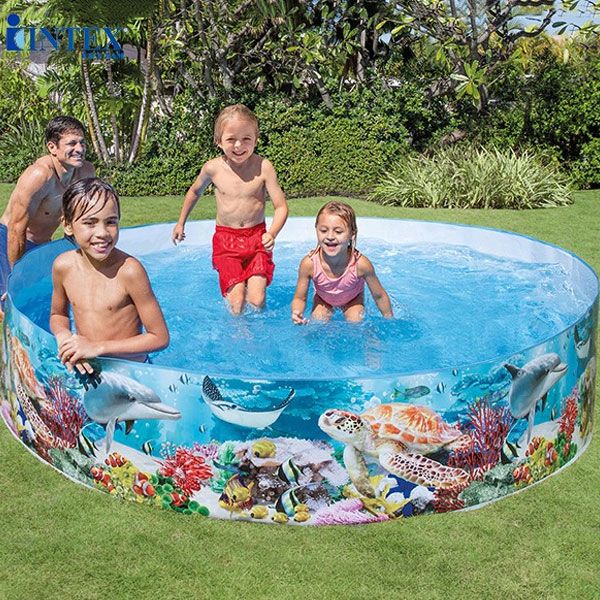 Bể bơi tròn nhựa cứng lắp dựng không cần bơm cho cả gia đình INTEX 58472