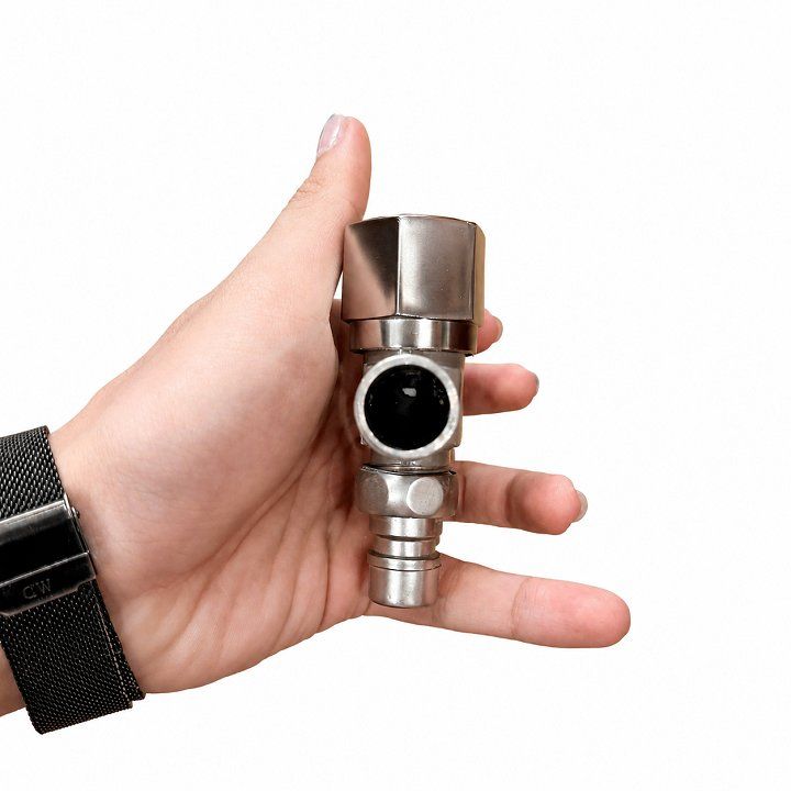 Vòi nước 2 đầu ra bằng inox, Van 2 đầu nước ra