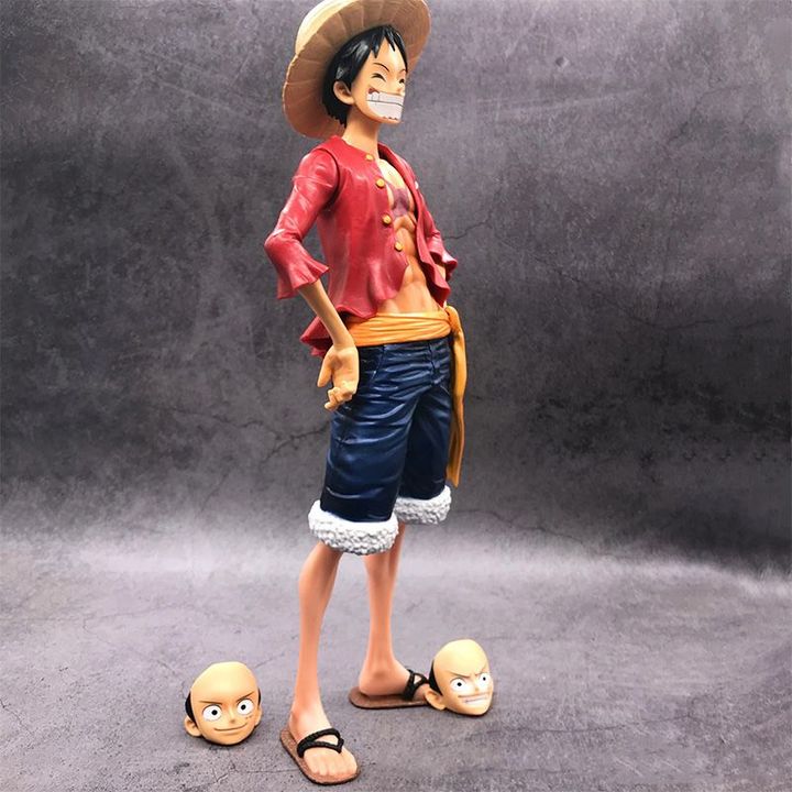 Mô hình One Piece Nhân vật Luffy Mặt Cười 18cm