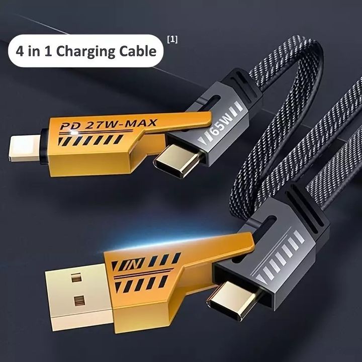 Cáp Sạc nhanh 4 đầu 65W 4in1