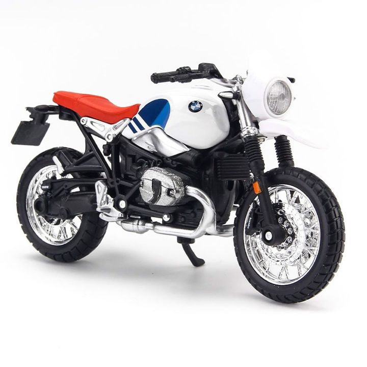 Mô hình Xe mô tô BMW R Nine T Urban GS White 1:18