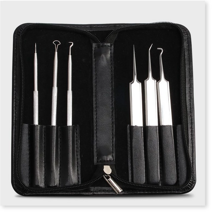 Bộ dụng cụ chăm sóc da & lấy mụn 6 chi tiết tiện lợi