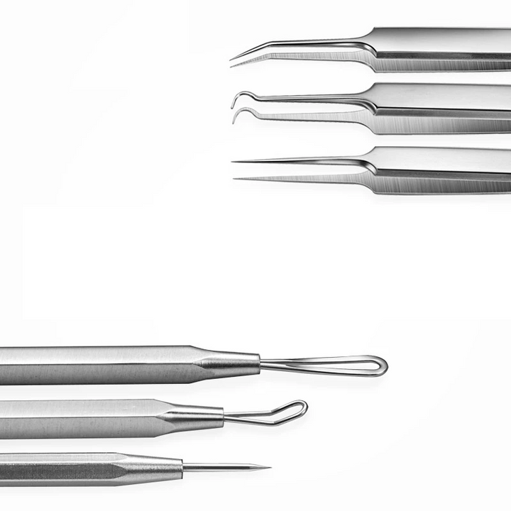 Bộ dụng cụ chăm sóc da & lấy mụn 6 chi tiết tiện lợi