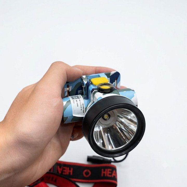 Đèn pin đội đầu DQ PFL17 R (Pin Lithium, 2.5W, màu thủy quân)