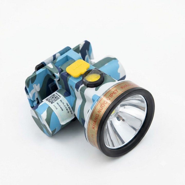 Đèn pin đội đầu DQ PFL17 R (Pin Lithium, 2.5W, màu thủy quân)