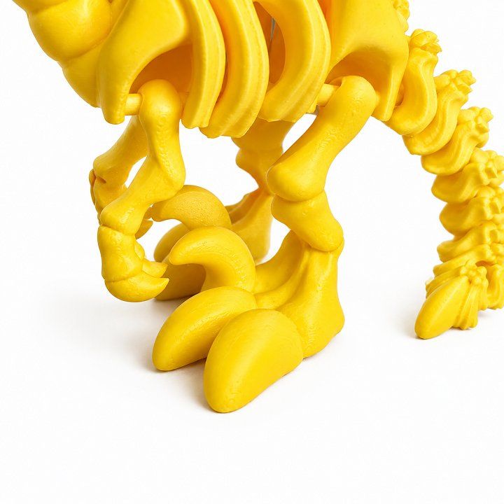 Đồ chơi mô hình xương khủng long T-REX bằng nhựa in 3d - Vàng