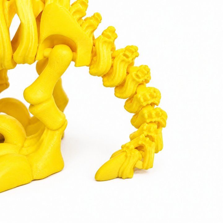 Đồ chơi mô hình xương khủng long T-REX bằng nhựa in 3d - Vàng