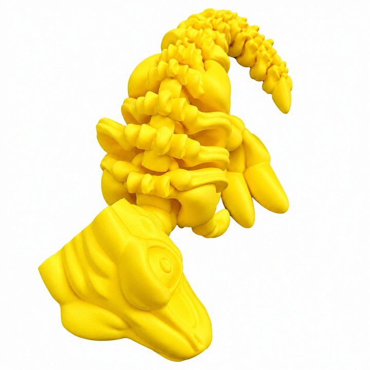 Đồ chơi mô hình xương khủng long T-REX bằng nhựa in 3d - Vàng