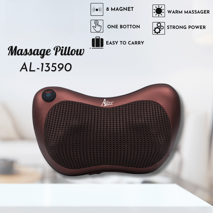 Gối massage hồng ngoại Massage cổ vai gáy ALIZZ-13590