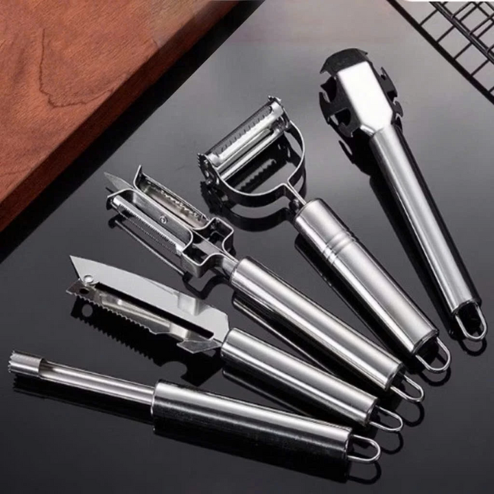 Bộ dao bào rau củ 5 chi tiết đa năng cho nhà bếp