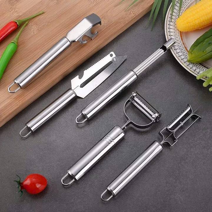 Bộ dao bào rau củ 5 chi tiết đa năng cho nhà bếp