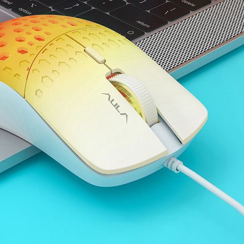 Chuột có dây Gaming AULA S11 Pro - Màu Vàng