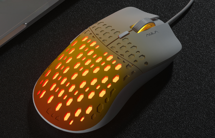 Chuột có dây Gaming AULA S11 Pro - Màu Vàng