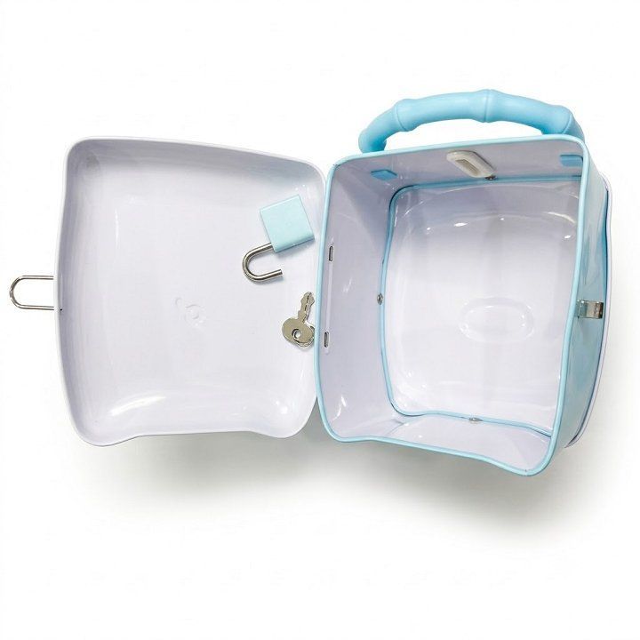 Két sắt mini hình Heo - Xanh