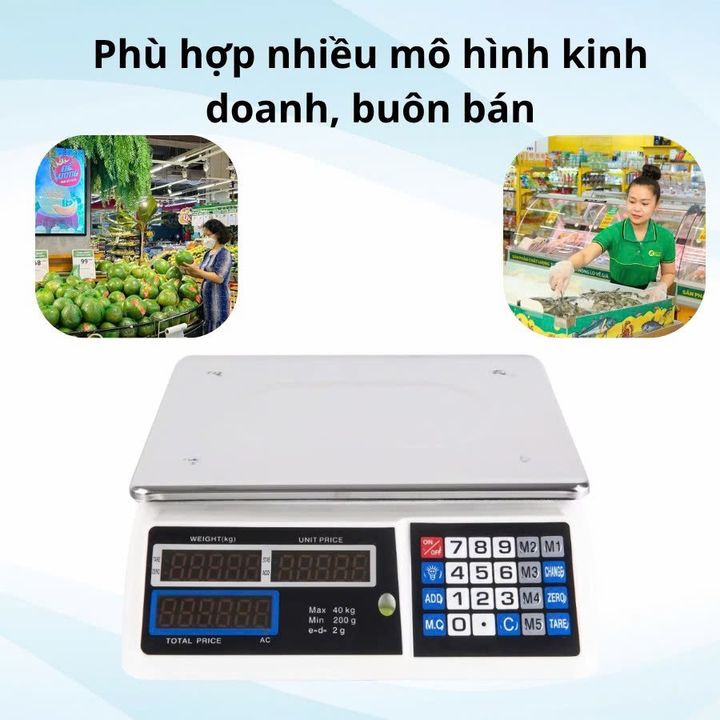 Cân điện tử bán hàng đa năng 40kg SKN-14897