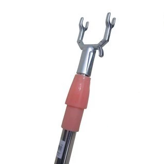 Cây móc quần áo đa năng cán dài thu gọn linh hoạt - hồng