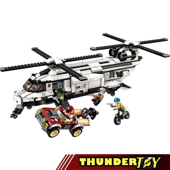 Đồ chơi lắp ghép Máy bay trực thăng Thunder Mission Chính Hãng