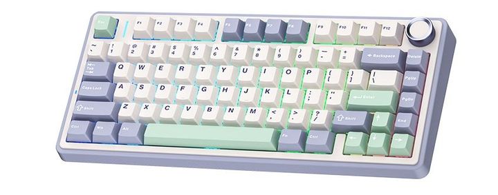 Bàn phím cơ Gaming không dây AULA F75-15  (Ice green/Tím nhạt+be+xanh lá/ Reaper Switch)