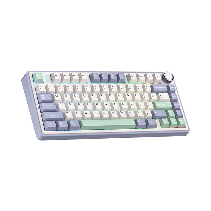 Bàn phím cơ Gaming không dây AULA F75-15  (Ice green/Tím nhạt+be+xanh lá/ Reaper Switch)