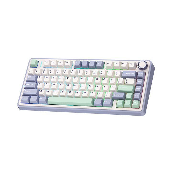 Bàn phím cơ Gaming không dây AULA F75-15  (Ice green/Tím nhạt+be+xanh lá/ Reaper Switch)
