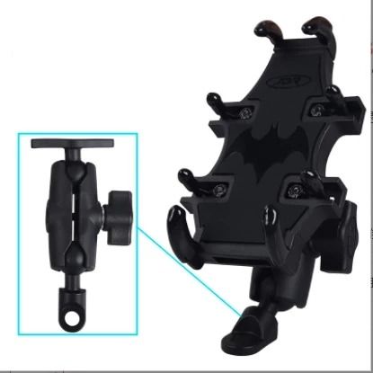 Giá đỡ điện thoại chống sốc JDR chân chữ U gắn ghidong xe máy, xe đạp