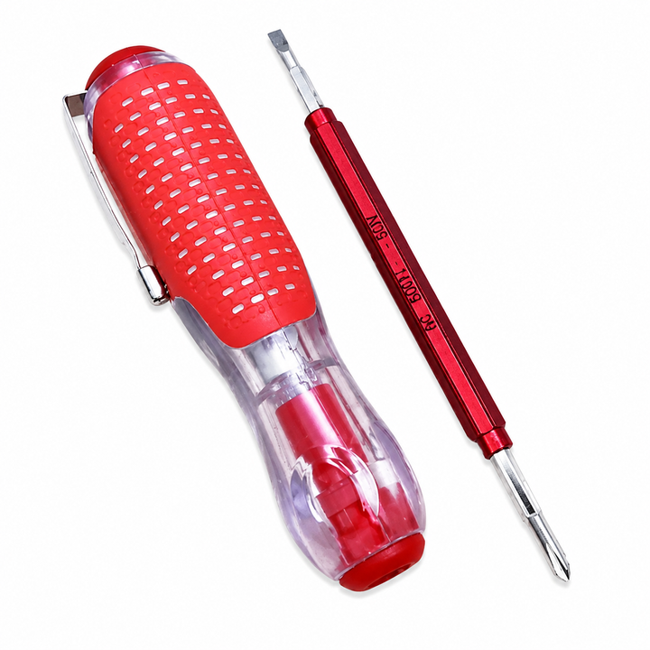 Bút thử điện Điện Quang ĐQ ETP03 R ( 2 đầu vít, dài 16 cm, màu đỏ )