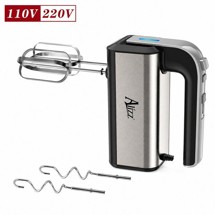 Máy Đánh Trứng Cầm Tay, Trộn Bột 2 Đầu 5 Chế Độ 300W 220V ALIZZ AL- 13606